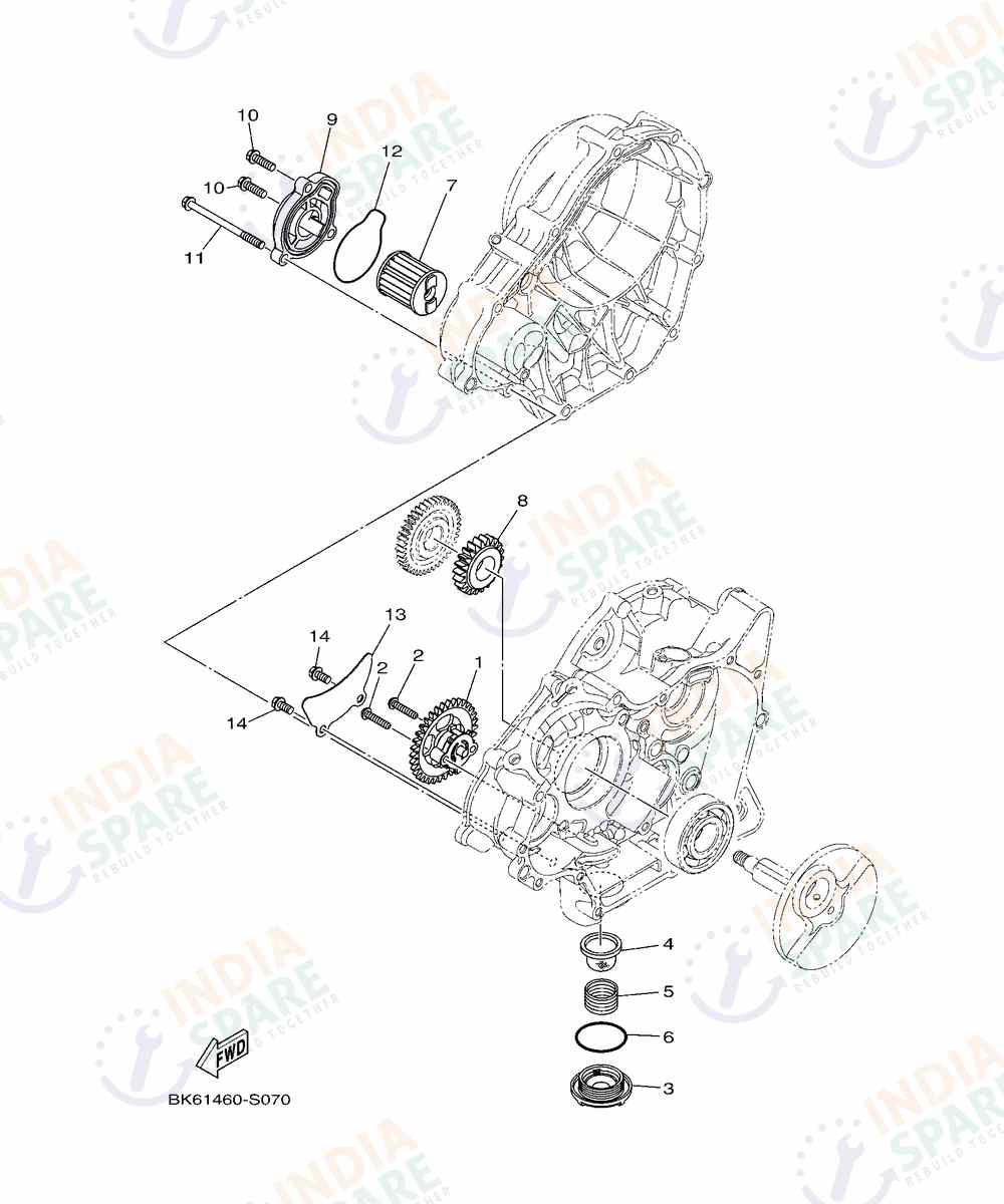 YAMAHA DM4B R15 V4 Series OIL PUMP